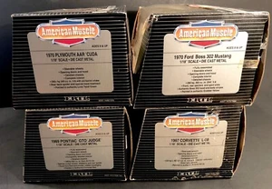 Vintage Ertl American Muscle Die Cast 70 Cuda 70 Mustang 69 GTO 67 Corvette READ - Picture 1 of 11