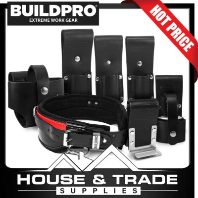 BuildPro Scaffolders Set 7 Piece Leather Heavy Duty Stitching SS - Image 1 of 4