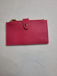 Travelambo Walllet RFID Blocking Bifold Multi Card Case Deep Pink Rose 7inx4in - Picture 1 of 14