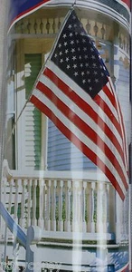 Annin Set bandiera e palo americani americani 3 piedi x 5 piedi bandiera poli/cotone e palo 6 piedi nuovo con scatola - Foto 1 di 3