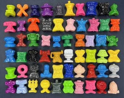 Classic GoGos Crazy Bones Things Complete Mixed Set of 60 Figures Rare Vintage - Image 1 of 4