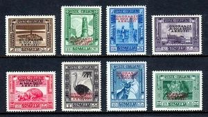 SOMALIA — SCOTT 156-163 — 1934 DUKE OF ABRUZZI OVERPRINT SET — MH — SCV $168 - Picture 1 of 2