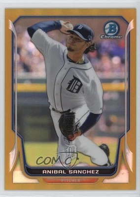 2014 Bowman Chrome Gold Refractor /50 Anibal Sanchez #77 - Image 1 of 2