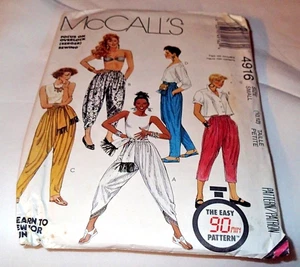VINTAGE MCCALLS PATTERN 4916 ~ MISSES PANTS ~ SIZES 10 & 12 *UNCUT - Picture 1 of 1