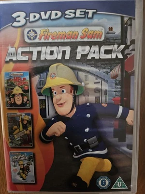 FIREMAN SAM ACTION  PACK DVD 3 DISC SET KIDS - Image 1 of 2