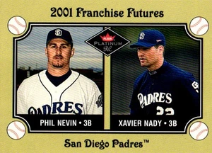2001 Fleer Platinum #473 Phil Nevin / Xavier Nady - Foto 1 di 2