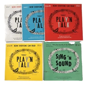 Play'n Talk Phonics Record  complete set series 1-4 +1 Vinyl lp 12 total - Picture 1 of 6