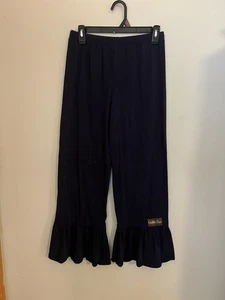 Matilda Jane Girls Ruffle Pants Size 16 Navy - Picture 1 of 3