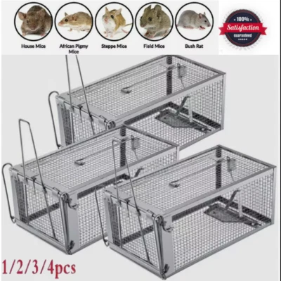 EE. UU. Trampa para Ratones Trampa para Ratas Trampa para Roedores Jaula de Captura Viva, Fácil de Configurar y Reutilizar Foto 1 de 4