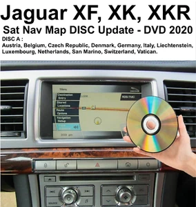 Jaguar XF, XK, XKR, Sat Nav Map Disc Update ' DENSO' DVD West Europe 2018 -'A' - Picture 1 of 2