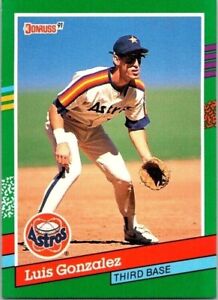 Luis Emilio Gonzalez Astros 690 Donruss 1990 Baseball Card
