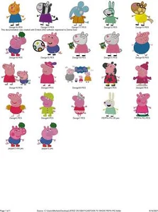 49 CUTE PIG EMBROIDERY MACHINE DESIGNS COLLECTION PES JEF HUS USB - Picture 1 of 11