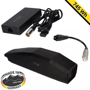 SET E-Bike Akku 36 Volt 20,7Ah 745Wh für Yamaha + Ladegerät 6A + Adapter - Bild 1 von 12