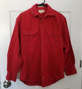 Vintage Levi’s Red Flannel Shirt Men’s M Long Sleeve Button Up - Picture 1 of 13
