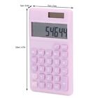 (Pale Pinkish Purple)Calculators 8 Digit Solar Battery Dual Power Handheld SD