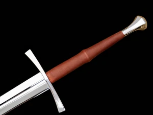 Medieval Longsword Hand-Forged high carbon steel sword, two handed templar sword - Picture 1 of 9