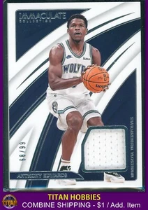 2023-24 Panini Immacolata Gioco Indossato MAGLIA #AE Maglia Anthony Edwards /99 - Foto 1 di 2