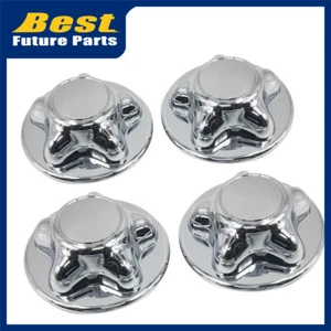 Wheel Hub Chrome Center Caps Set Of 4 For Ford F-150 For Ford 909-032 - Picture 1 of 6