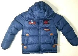 Rare VTG Whole Hauss Teal Winter Bomber Jacket Men's Medium full zip puffer - Picture 1 of 5