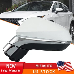 Left Power Mirror For 2016-2022 Lexus RX350 RX350L RX450h RX450hL W/ Blind Spot - Picture 1 of 14