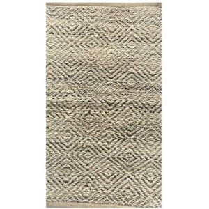 HomeRoots Area Rug 2'x5' Jute Indoor Solid Mat Rectangle Bernadette Tan/Gray - Picture 1 of 2