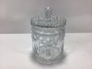 V92 Vintage Old Hand Cut Crystal Sugar Bowl - Set of 1 Clear Sugar Bowl - Picture 1 of 4