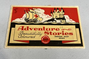 Adventure Stories Embossed Scrap Reliefs Vintage Booklets (1950s) - Bild 1 von 8