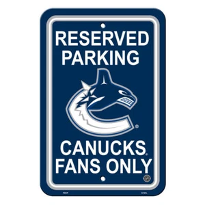 Vancouver Canucks Sign 12x18 Plastic Reserved Parking Style CO - Picture 1 of 1
