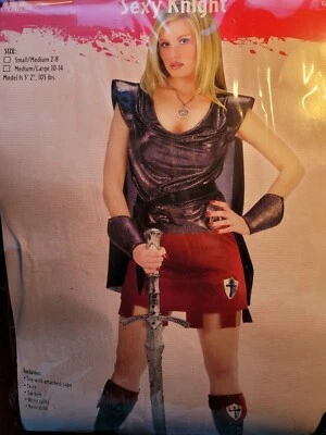 Women's Sexy Knight  Halloween Costume Size 10-14 - Image 1 of 4
