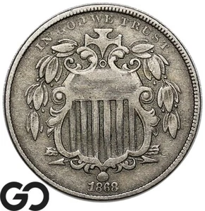 1868 Shield Nickel - Picture 1 of 3