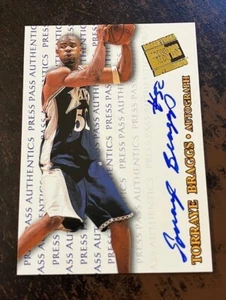 TORRAYE BRAGGS auto 1998 Press Pass Authentics XAVIER - Picture 1 of 2
