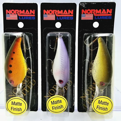 Vtg Norman 2 1/2" Limited Matte Finish 3/8 oz Deep Little N Crankbait Pick Color - Image 1 of 3