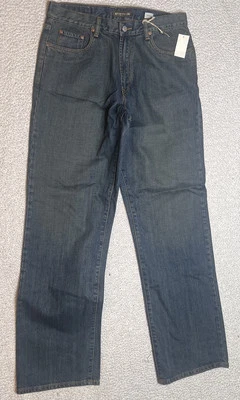 Stetson Jeans Mens 32x33 Midrise Relaxed Fit Dark Wash 100% Cotton - Image 1 of 4