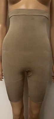 Spandex cintura alta medio muslo potente compresión control abdomen y glúteos talla S Foto 1 de 4