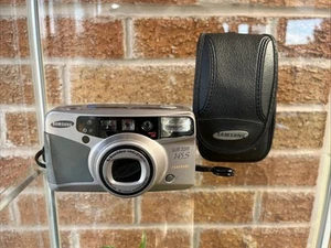 Samsung Slim Zoom 145S 35mm Film Camera Silver - Working (032405SG) - Picture 1 of 21