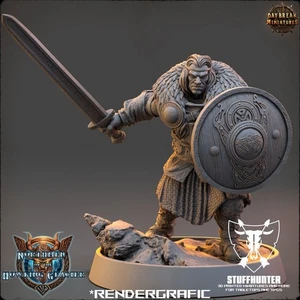 Vikingos - Ala de Cuervo - Mesa 32mm Nothmen of the Howling Glacier - Imagen 1 de 3