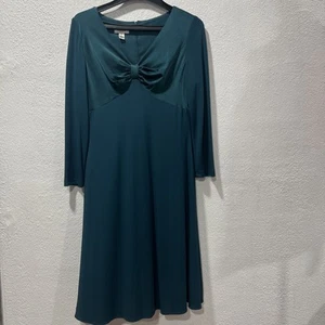 Talbots Midikleid Damen Größe 14P Seide Mieder feminin Party Hochzeit Vintage - Bild 1 von 22