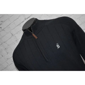 Footjoy Golf Lined Sweater Pullover Shirt Mens Size XL Blue 1/4 Pull Wool Blend - Picture 1 of 10