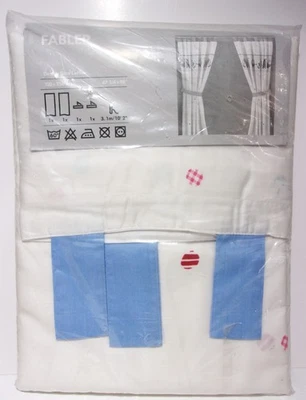 宜家 Fabler Design Silke Leffler,2 个窗帘杆面板,儿童设计 98 x 47.25 — 第 1/4 张图片