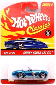 Hot Wheels Classics Series 2 #20 Shelby Cobra 427 S/C SF blue WL7spk's - Picture 1 of 4