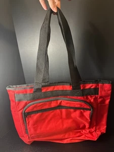 Red & Black Nylon Utility Tote - Picture 1 of 9