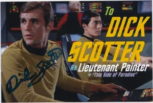 Super seltenes Dick Scotter signed Autogramm 4x6 Foto Star Trek - Bild 1 von 1