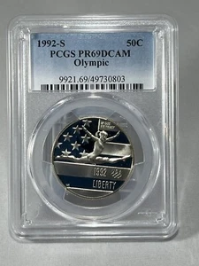 1992-S PCGS PR69DCAM Olympic Clad Commemorative Proof 50C - Picture 1 of 2