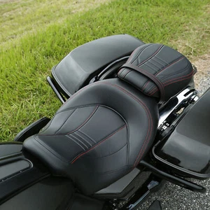 Driver Passenger Seat Pillion Fit For Harley Touring Street Glide 2009-2023 - Picture 1 of 11