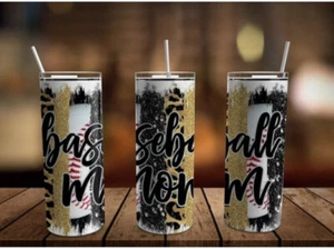 Baseball Mom 20 OZ SKINNY TUMBLER - Picture 1 of 1