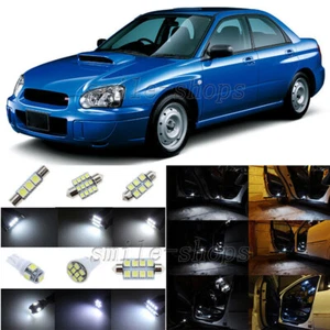 Paquete de 5 luces interiores LED blancas apto para Subaru Impreza WRX STI 2002-2003 - Imagen 1 de 10