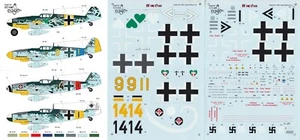 EAGLECALS DECALS 1/32 Messerschmitt Bf 109G-6 8./JG 1 JG 11 9./JG 54 (Luftwaffe) - Imagen 1 de 10