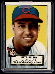 1952 Topps Pete Reiser Cleveland Indians #189
