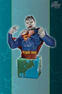 Heroes of the DC Universe Bizarro Bust Statue Superman Villian Gary Frank Direct - Picture 1 of 3