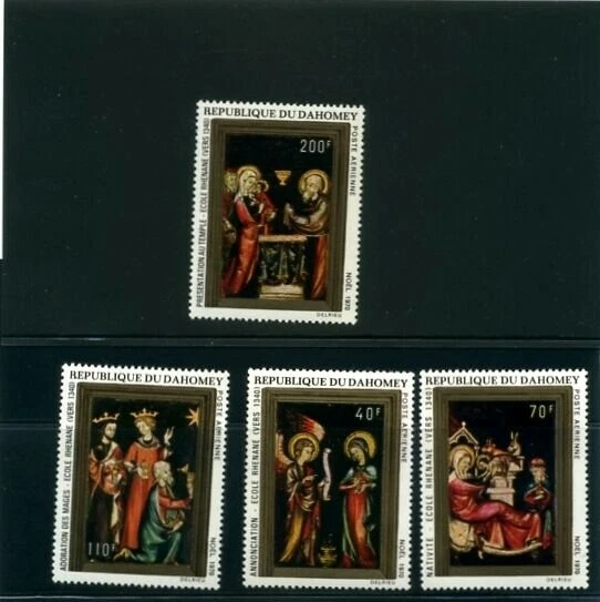 DAHOMEY SCOTT#C132-C135 MNH CHRISTMAS/PAINTINGS TOPICAL - Image 1 of 1